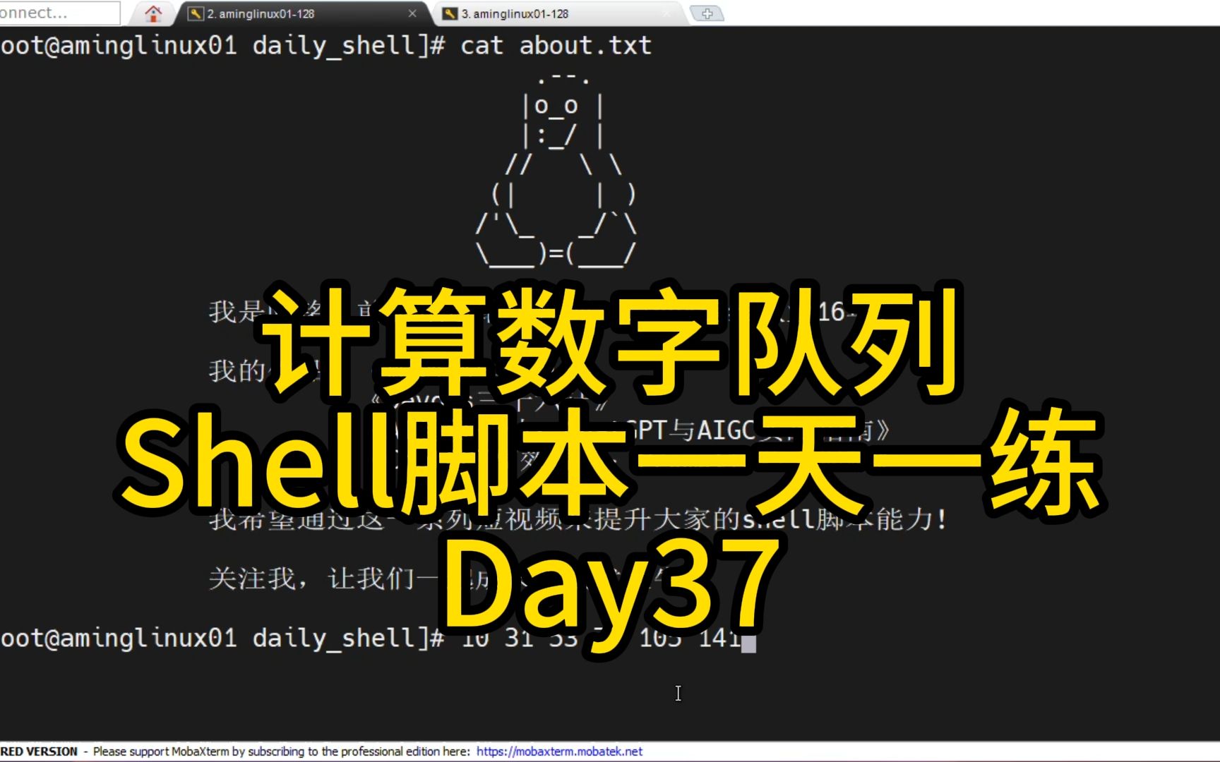 Shell脚本一天一练Day37计算数字队列哔哩哔哩bilibili