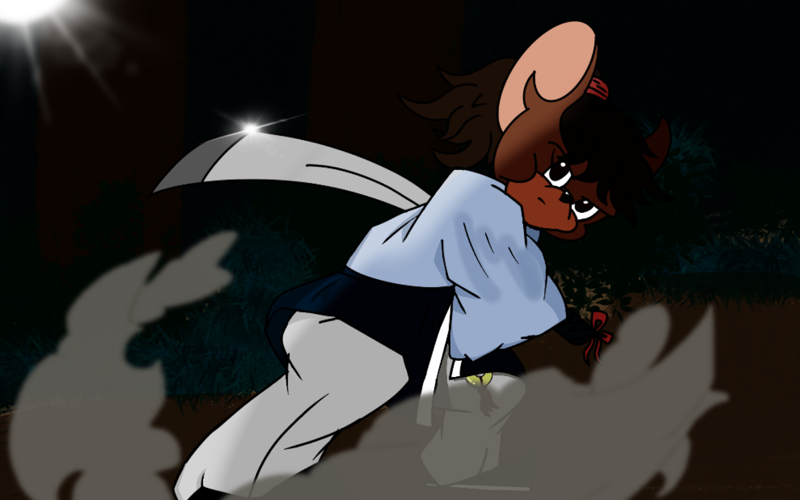 【猫和老鼠】剑客杰瑞-月光下的剑士