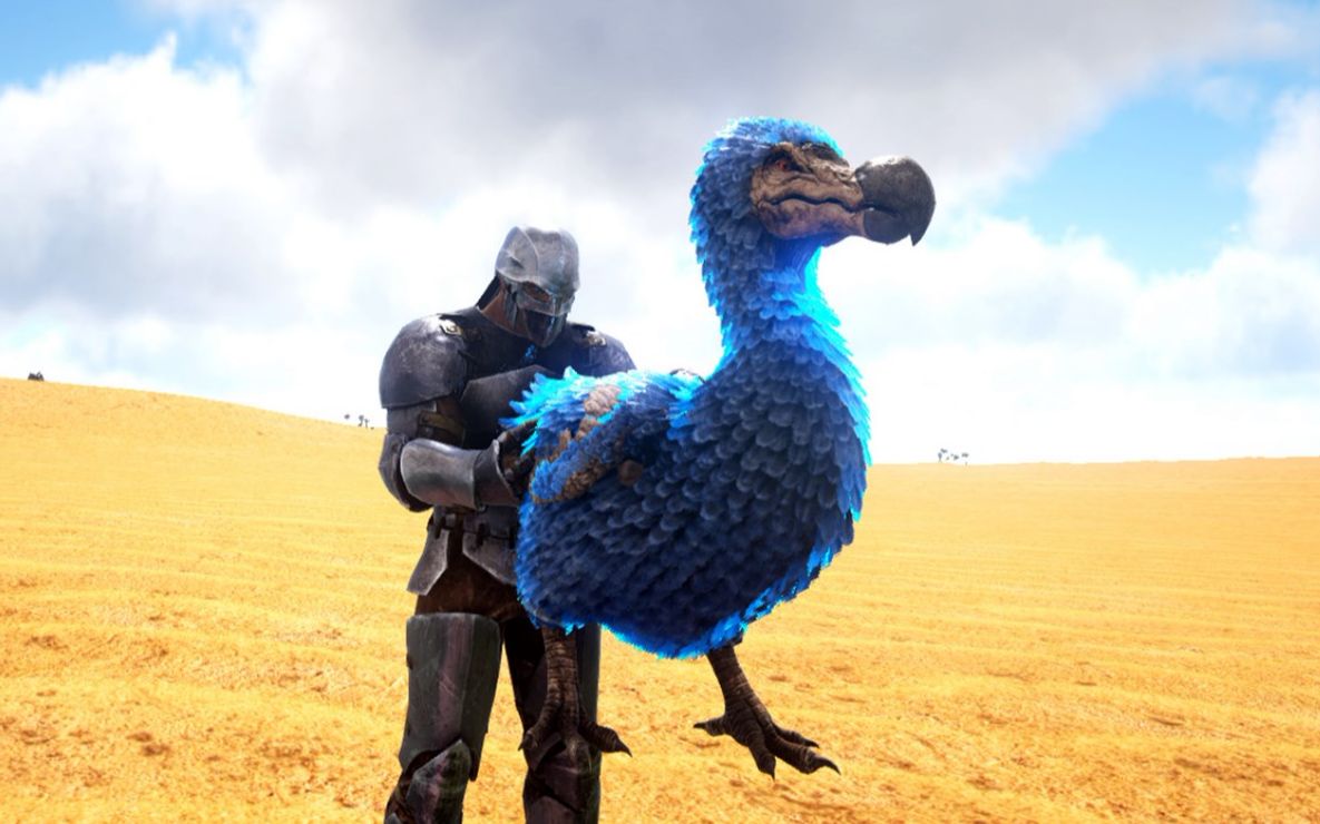 方舟生存进化 普罗米02 驯服蓝色渡渡鸟 和暴脾气的大耳妹子