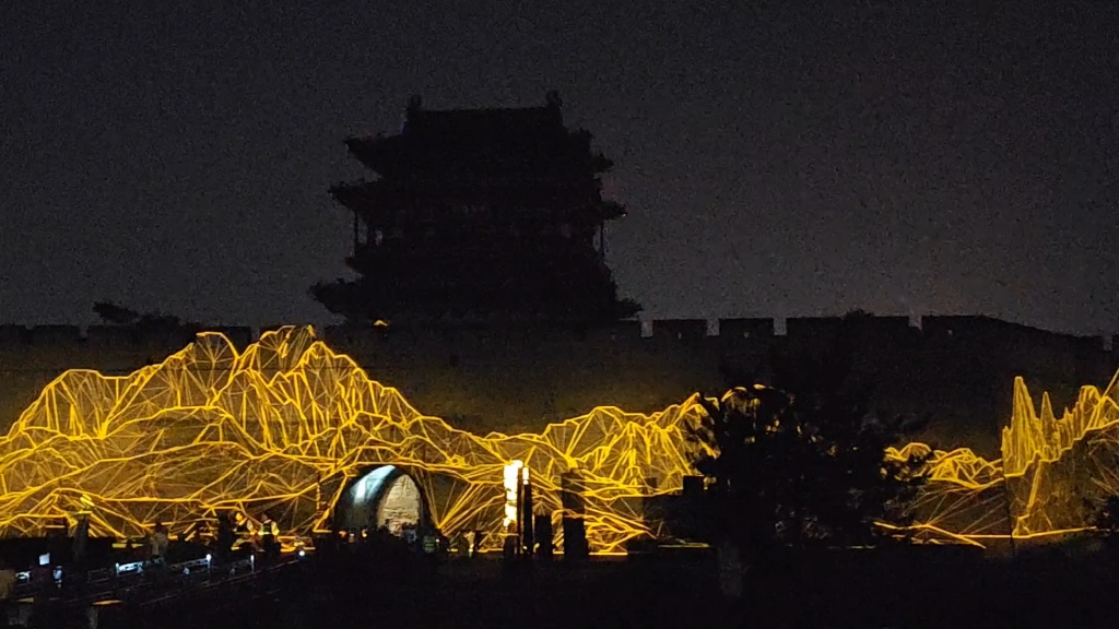 平遥古城灯展图片