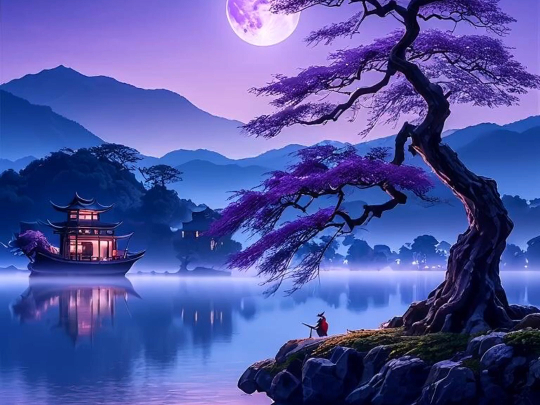 《春江花月夜》是唐代诗人张若虚的经典作品,描绘了春