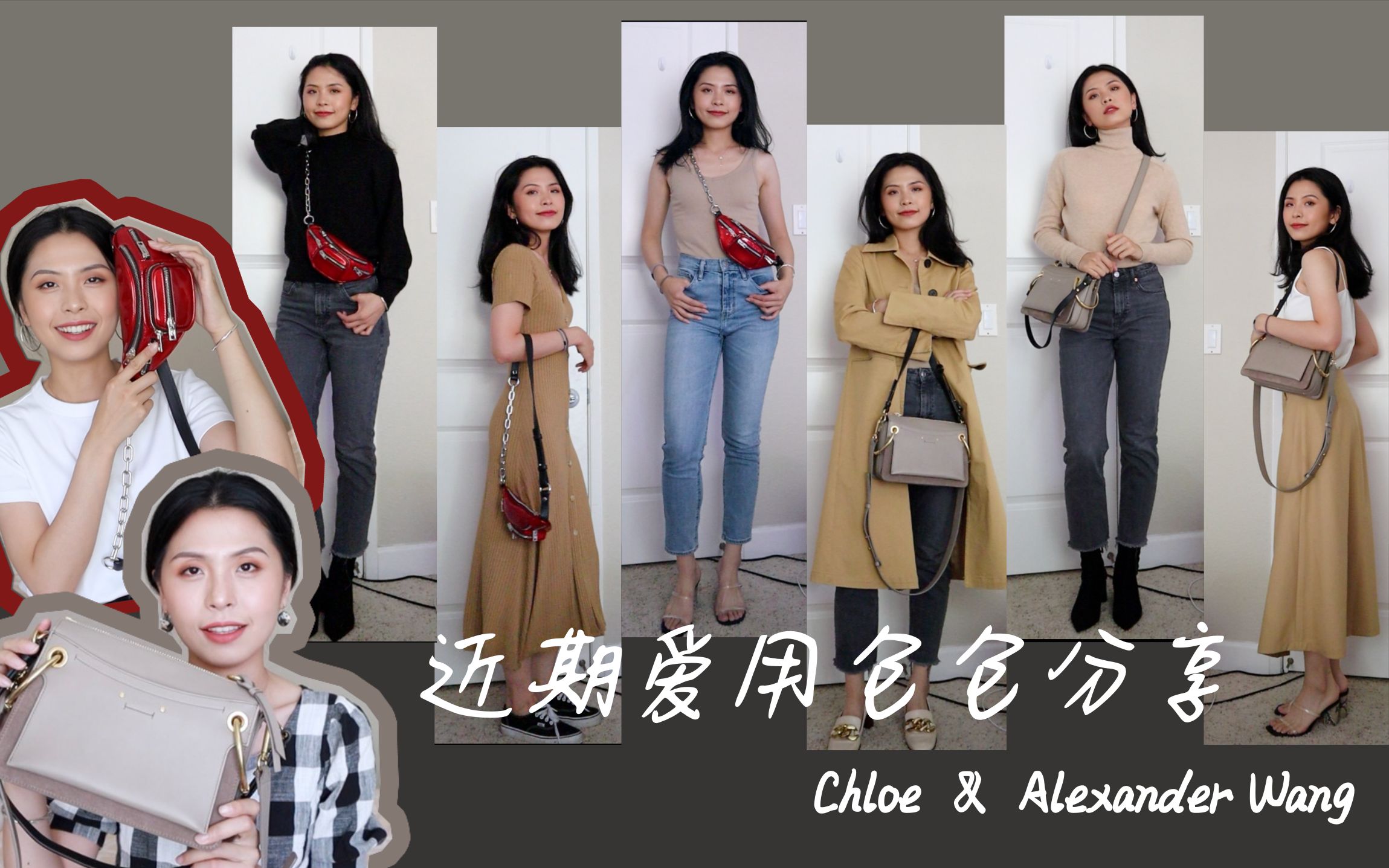 近期爱用包包分享(Chloe & Alexander Wang 大王腰包) 附赠配套穿搭!哔哩哔哩bilibili