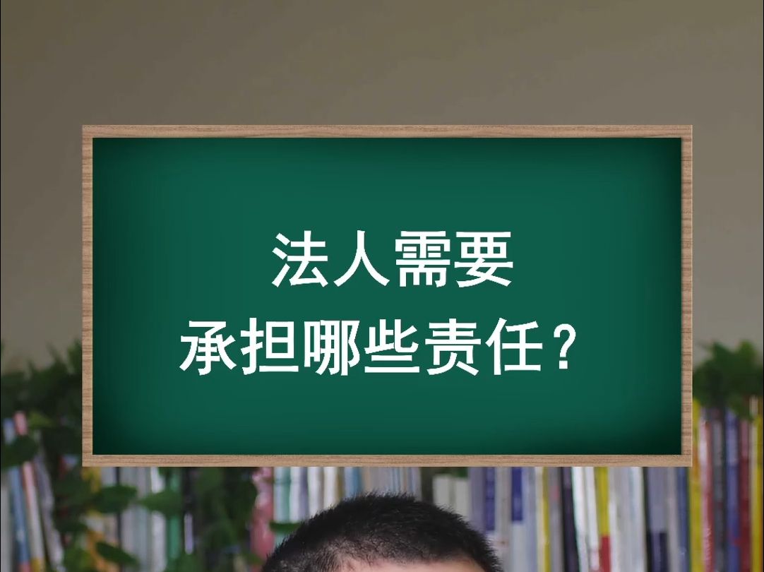 法人需要承担哪些责任?哔哩哔哩bilibili