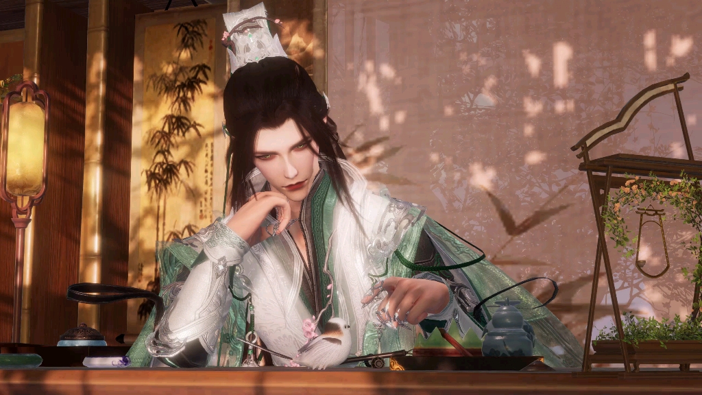 【剑网3动态壁纸】点我看琴爹玩鸟