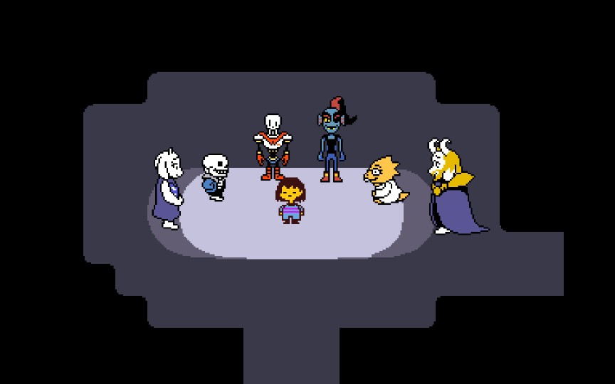 undertale 中二羊通关(由于我不会取标题只能取这个)_哔哩哔哩 (゜-゜