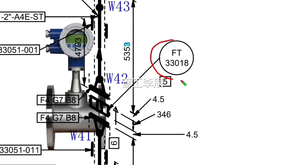 化工管道,管工李辰讲解中石化单线图轴测图零基础讲解.图标分析哔哩哔哩bilibili