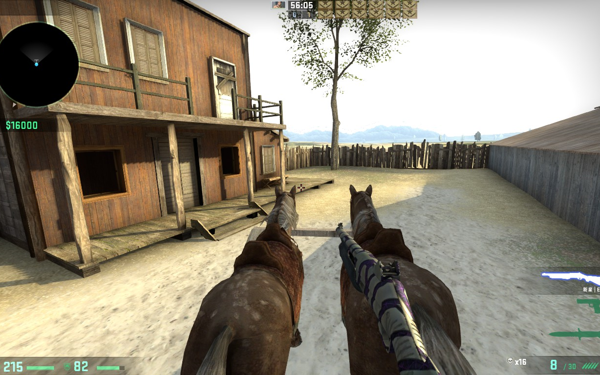 【csgo】在西部牛仔地图里开启飞行会怎样(高能)看简介↓↓↓↓_哔哩