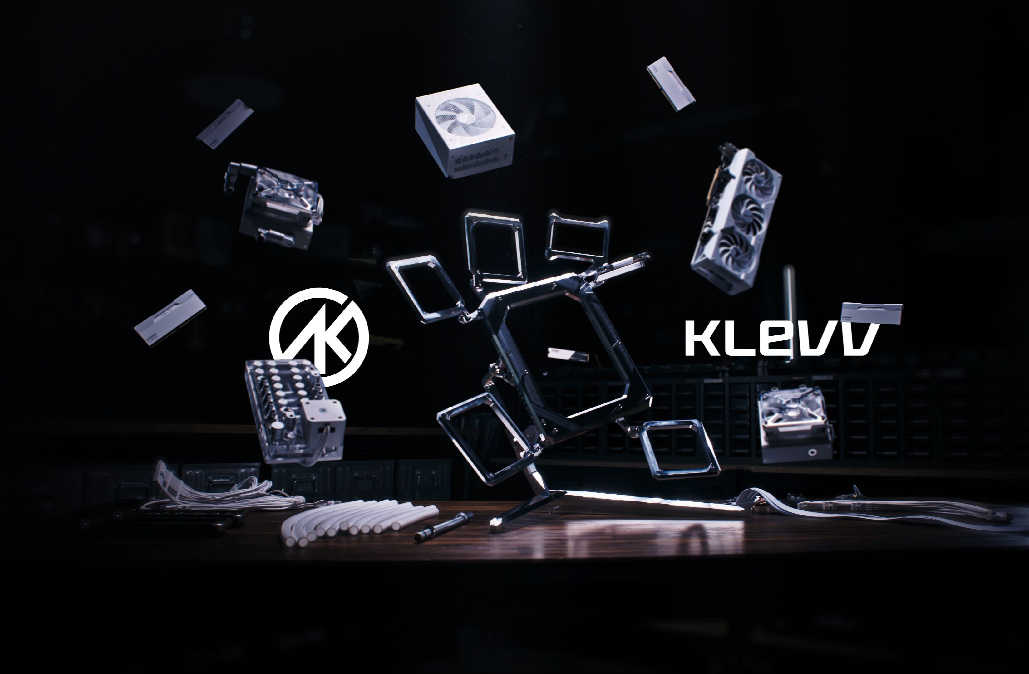 KLEVV CRAS V RGB Brilliant White PC Build 【AK Mod】哔哩哔哩bilibili