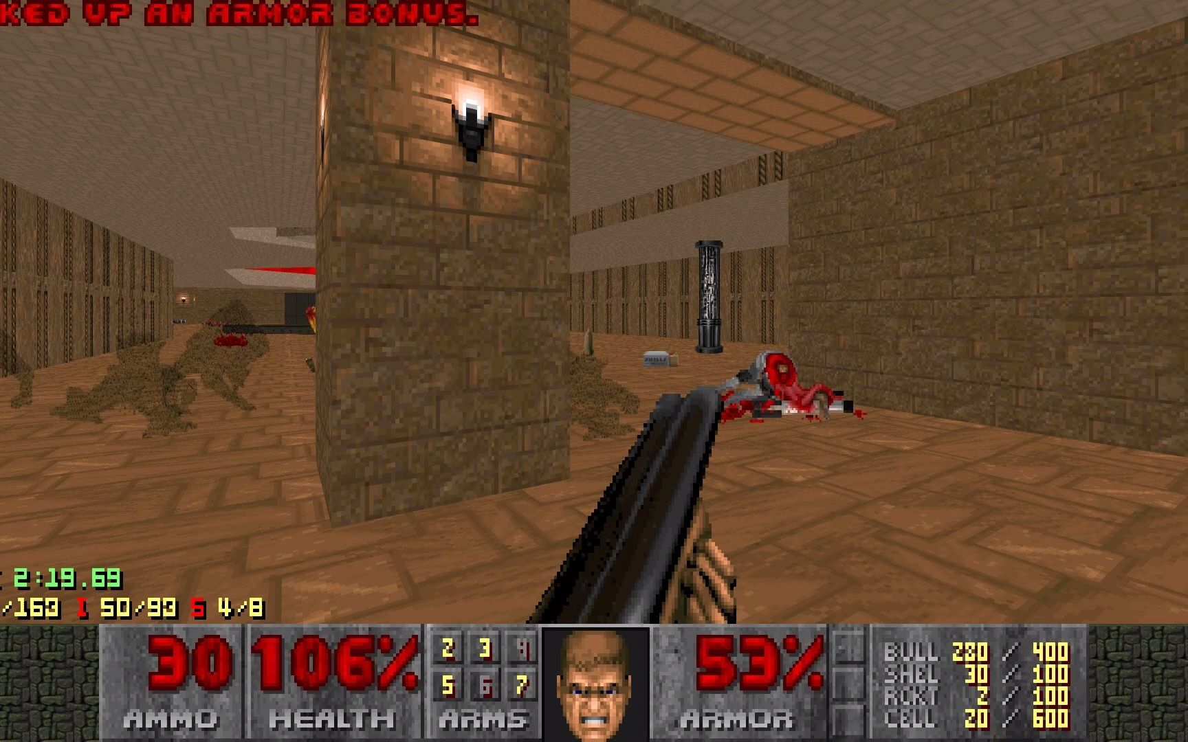 【60fps】DOOM2 (1994) MAP27: Monster Condo UV FAST IN 6:52(使用DSDADOOM)单机游戏热门视频