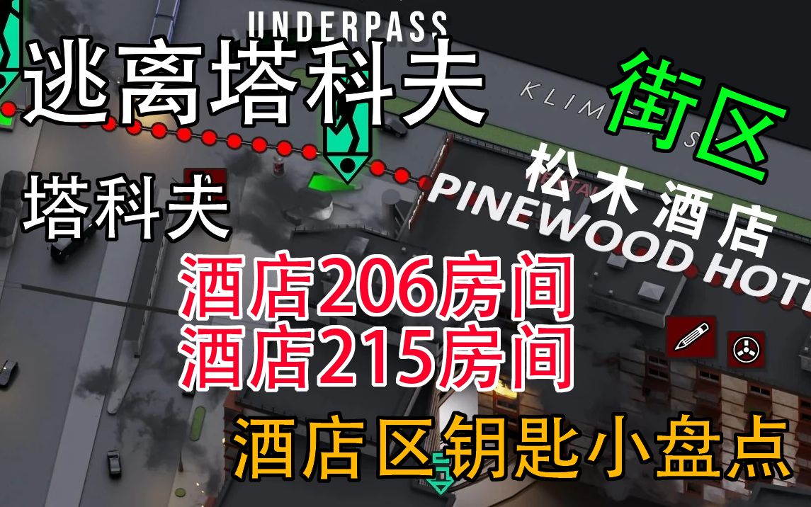 逃离塔科夫 塔科夫街区钥匙 酒店206房间钥匙,酒店215房间钥匙 房间内小保险箱钥匙逃离塔科夫攻略