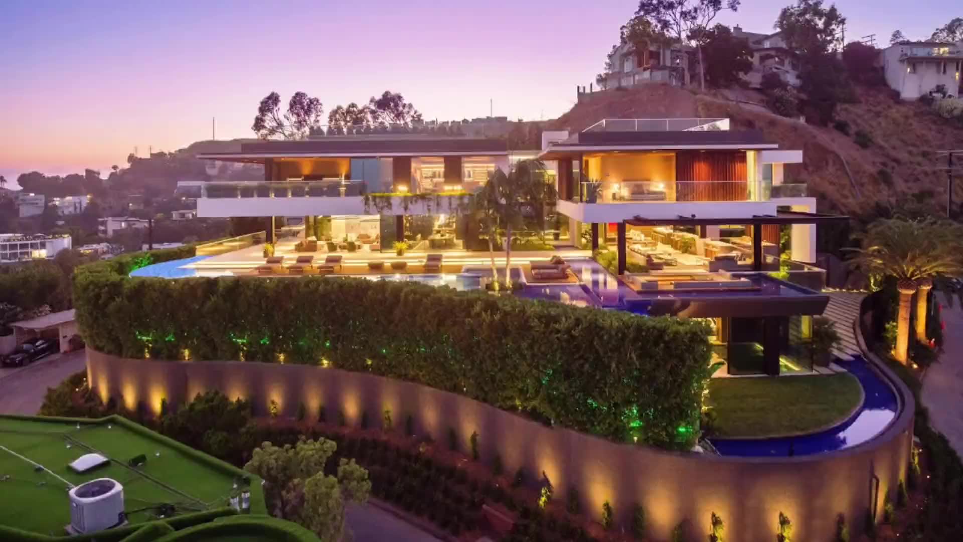 【价值超亿】好莱坞山上面积最大的超级别墅!