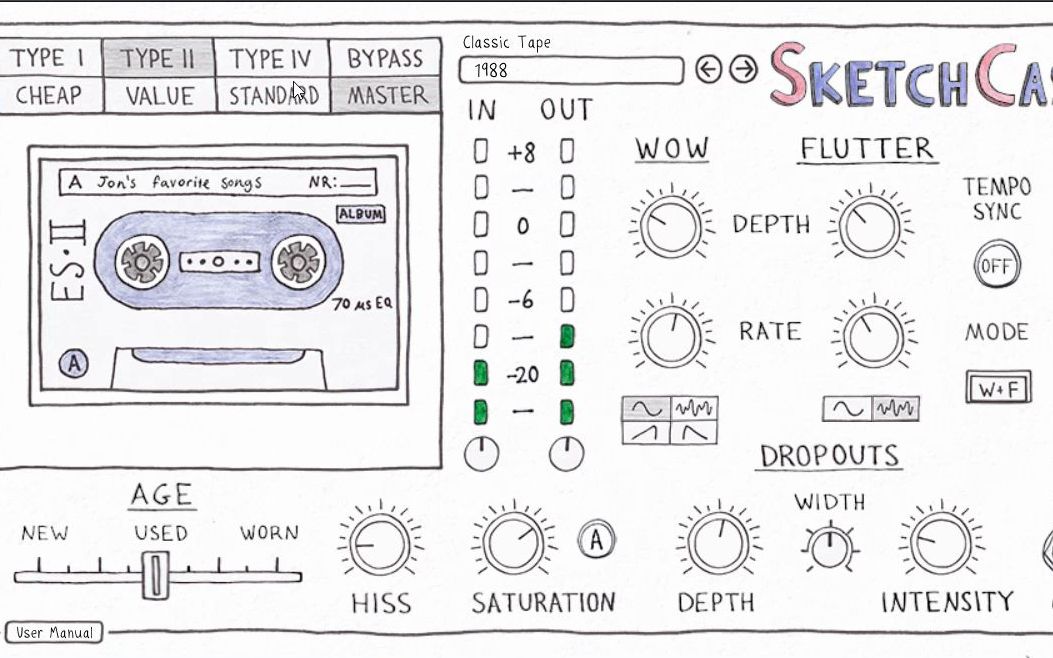 [磁带录音机效果插件 – Aberrant DSP SketchCassette II】——好用又好康的复古lofi效果器哔哩哔哩bilibili