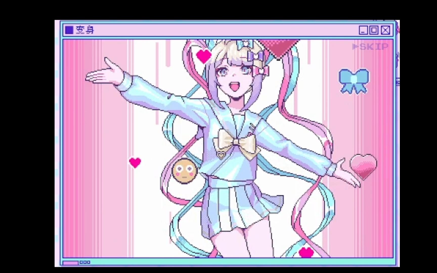 【主播女孩重度依赖】点击直播后 糖糖→超天酱的变身动画