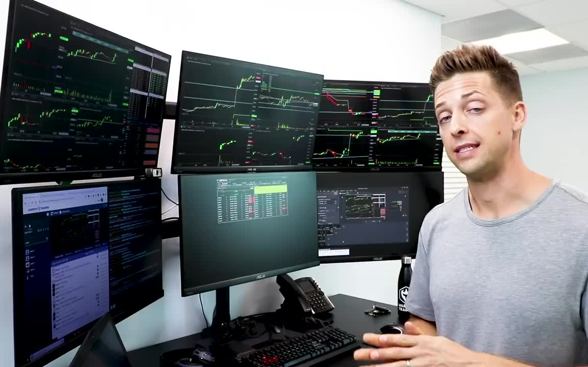 6屏电脑已成职业日内交易员标配职业交易员设备