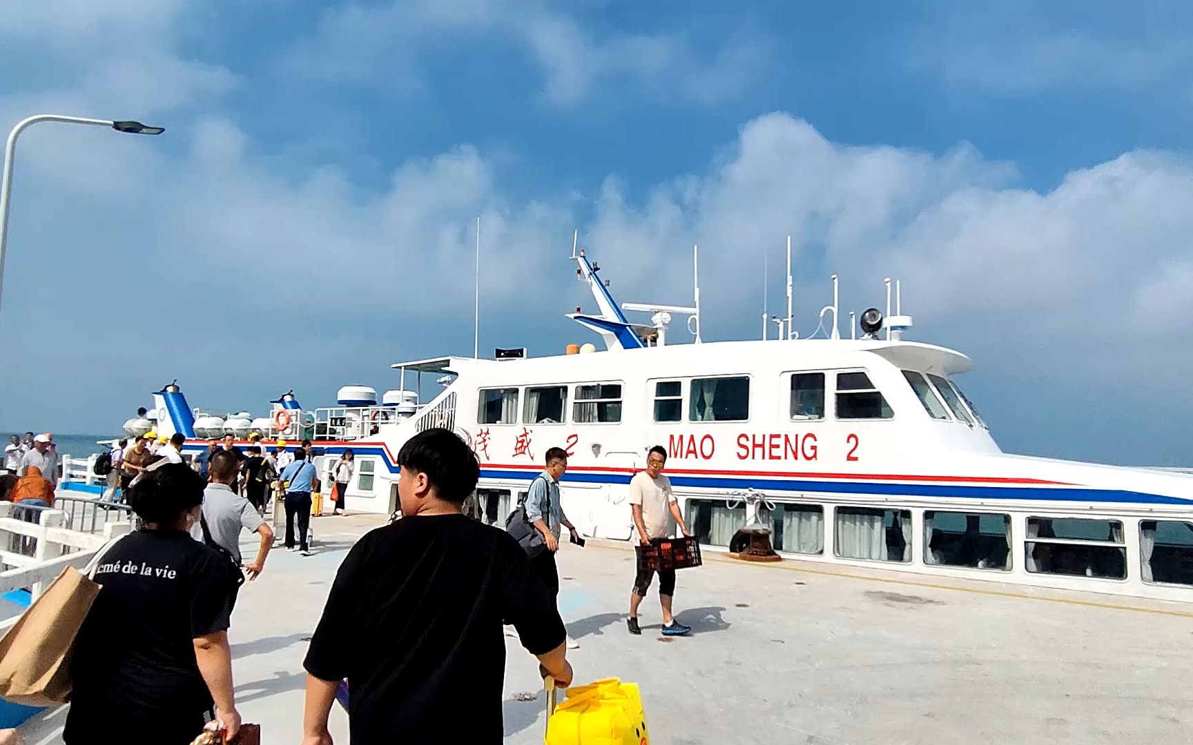 [pov44]向东去,看那澄澈的海和湛蓝的天——舟山嵊泗轮渡 小菜园码头