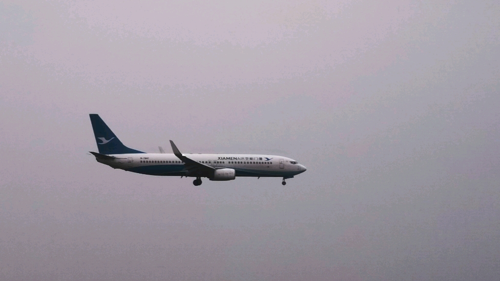 厦门航空b738降落