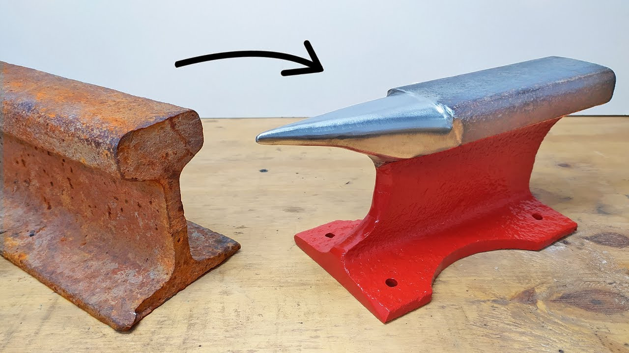 一节就铁轨改造一个小型铁砧,经常敲敲打打有了它就很方便了