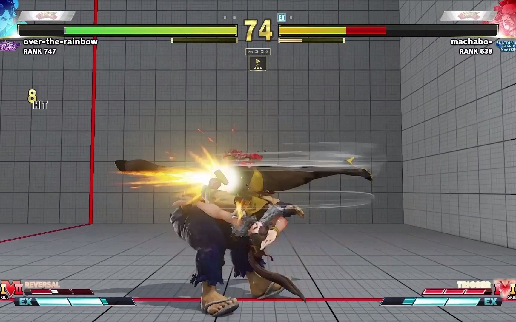 【街霸5】mov (春丽) vs 马甲波 (豪鬼)_哔哩哔哩_bilibili