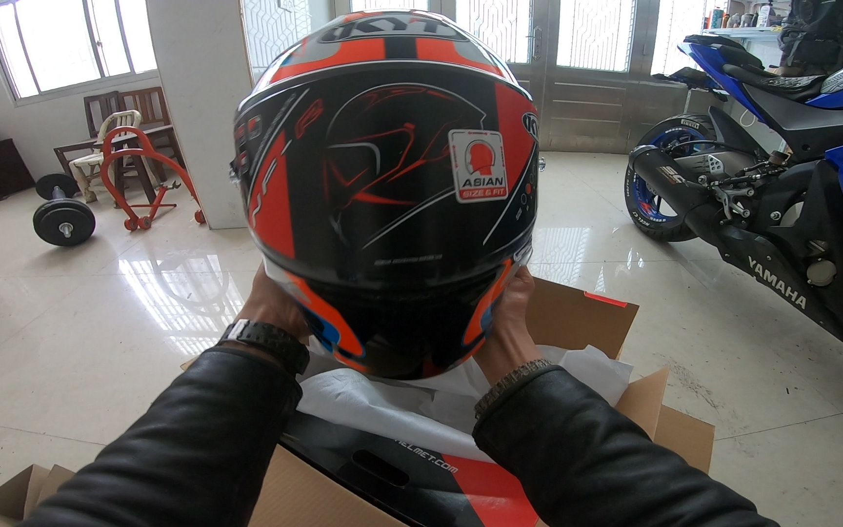 kyt头盔巧虎版花开箱真开心嘻嘻嘻