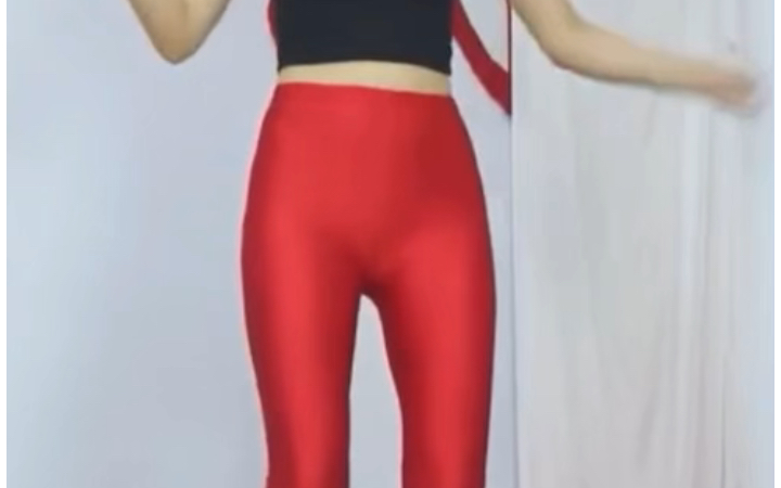 秀舞时代红色健美裤广场舞视频