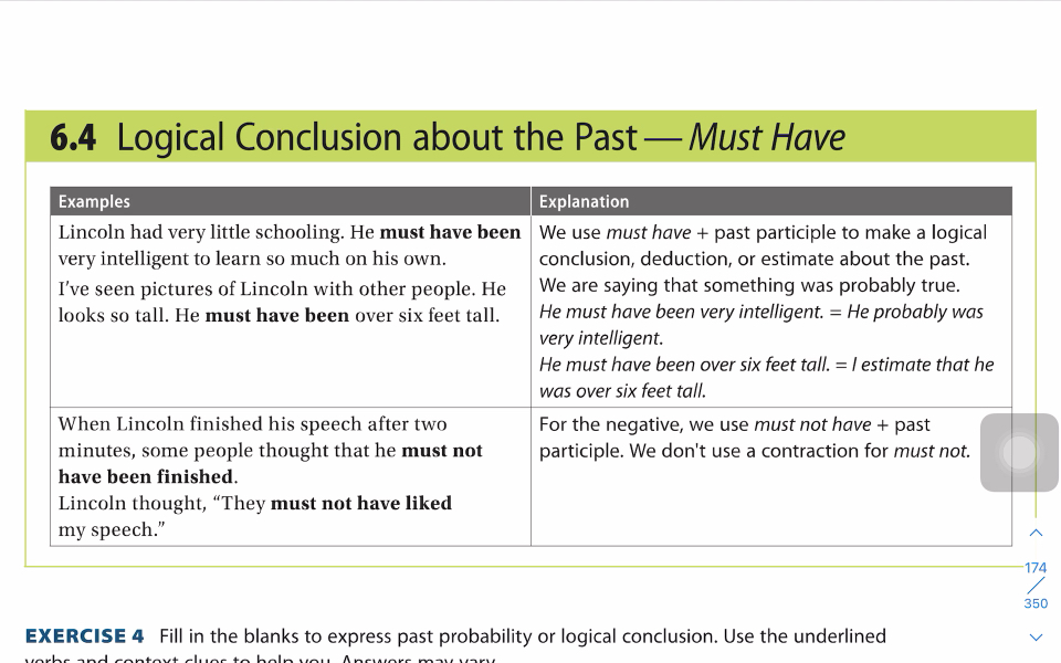 语篇语法 6.4 逻辑性结论 过去式 情态动词 must have 接 verb past participle 肯定与否定 其他见收藏夹 谢谢哔哩哔哩bilibili