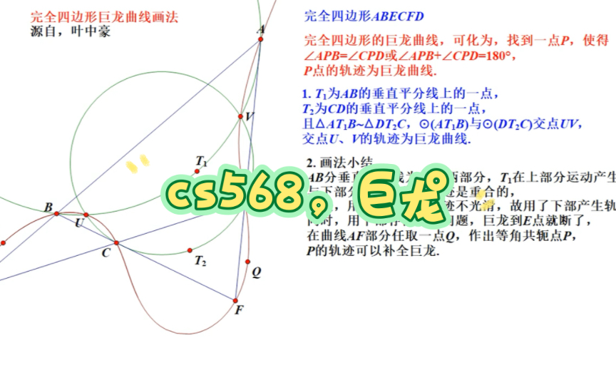 cs568,完全四边形巨龙曲线画法,源于叶中豪哔哩哔哩bilibili