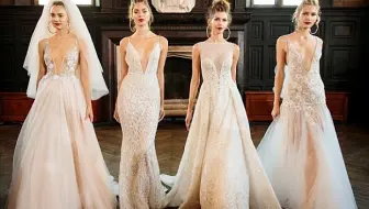 【BERTA】2017秋冬婚纱礼服秀•闪耀金属光缎的性感婚纱~