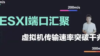 ESXI端口汇聚，虚拟机直接传输速率突破千兆