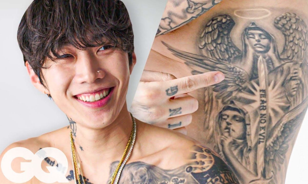 韩国明星纹身 朴宰范图片