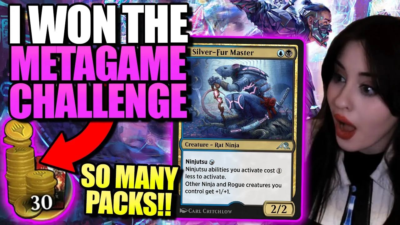 用蓝黑忍术赢取30免费卡包 史迹构筑挑战赛7胜 万智牌mtga【搬运】