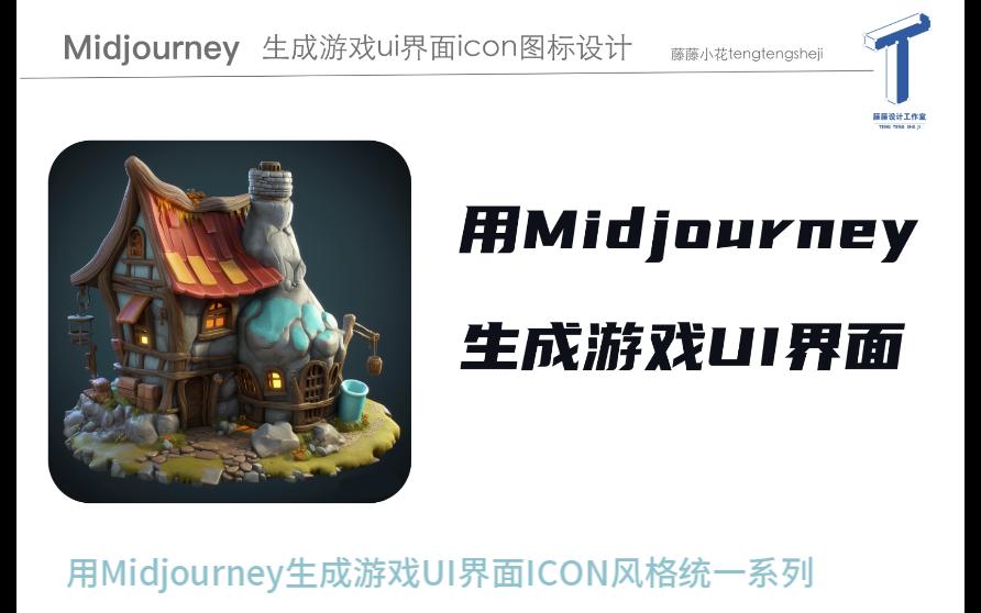 Midjourney生成游戏UI界面ICON图标风格统一系列哔哩哔哩bilibili