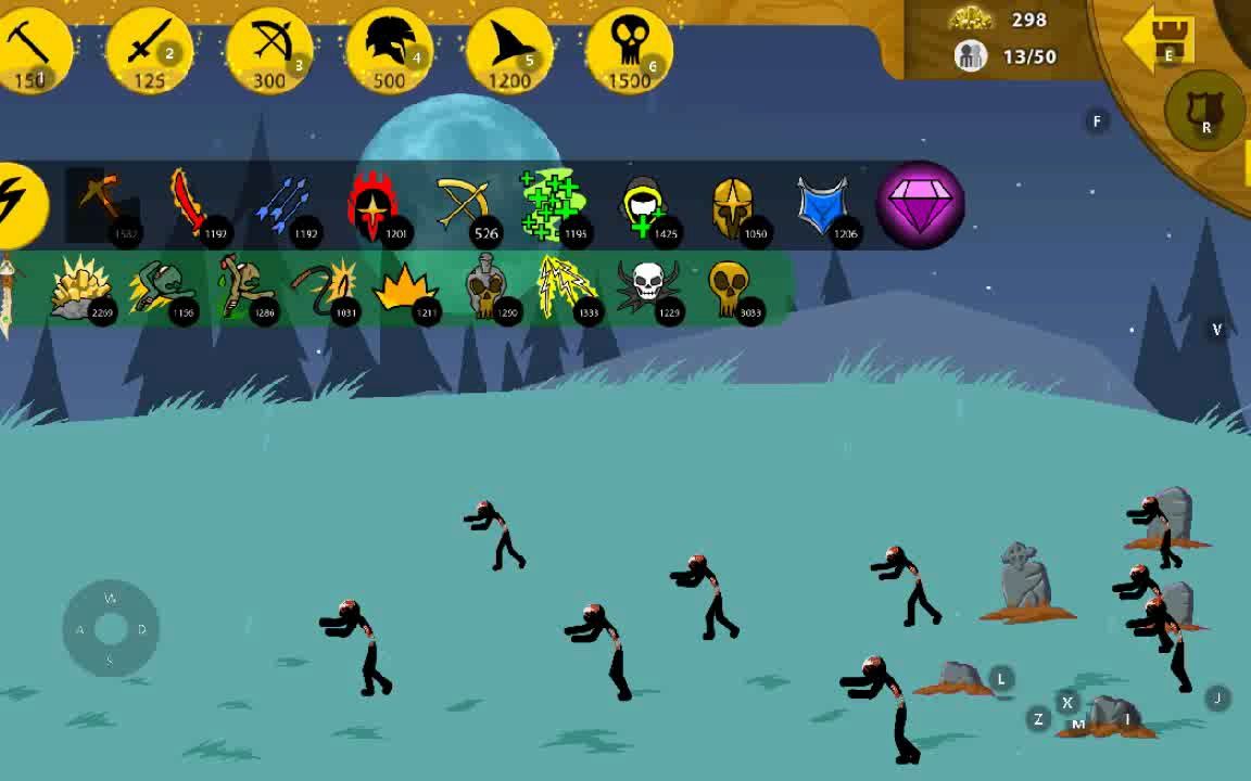 火柴人战争遗产无尽僵尸1~37晚