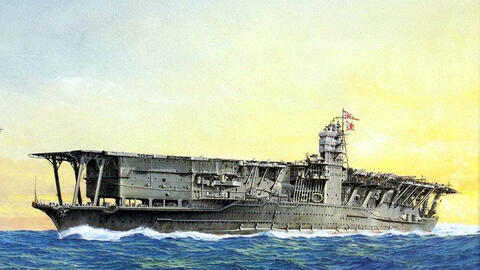 旧日本海军赤城号航空母舰开箱-哔哩哔哩
