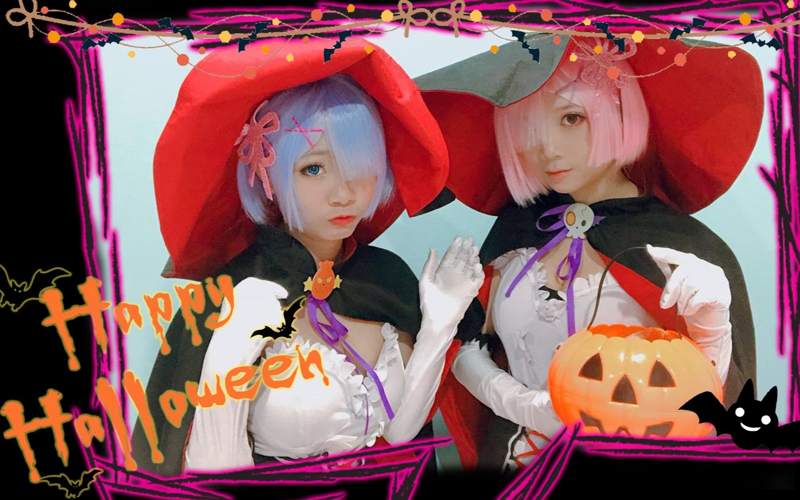 [图][蚊子×小V] Happy Halloween 拉姆雷姆祝大家万圣节快乐！ 踊ってみた