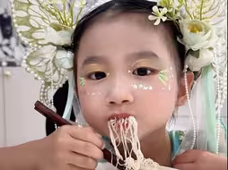舍不得卸妆的娃