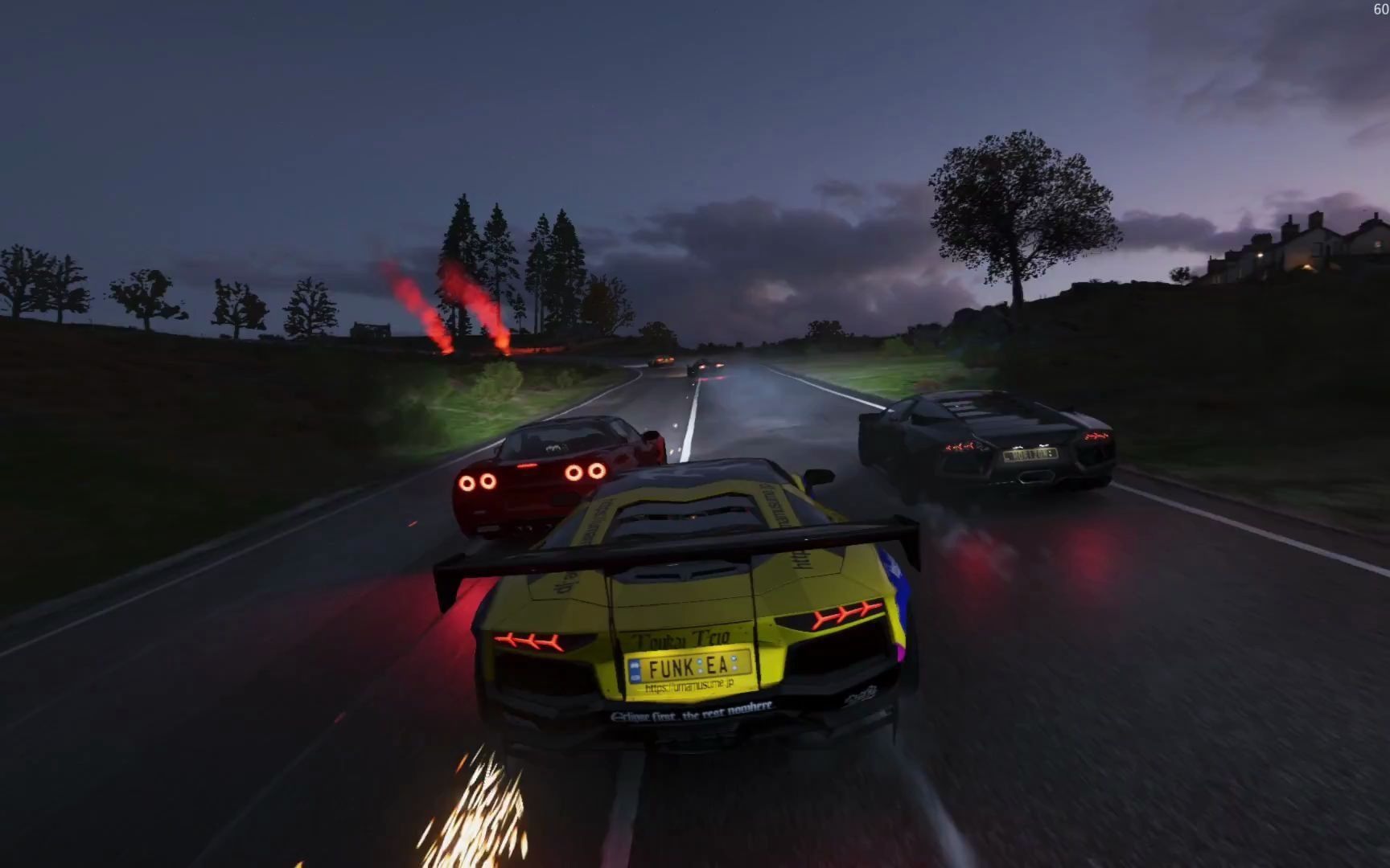 地平线4马拉松赛,感觉是目前跑的最爽的模式