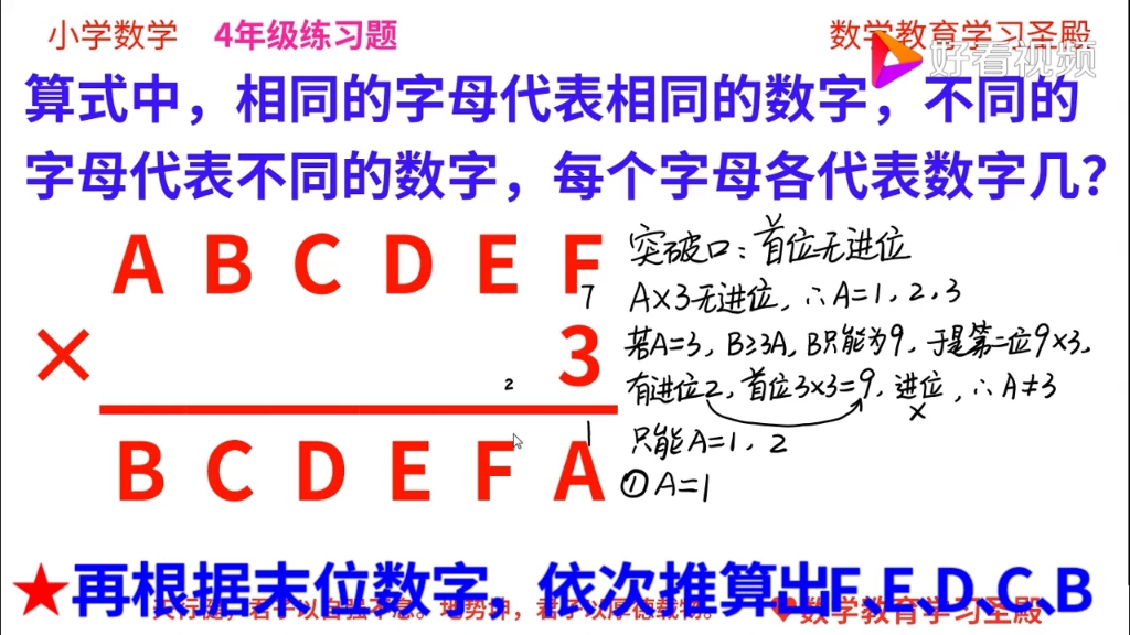 小学数学4年级练习题哔哩哔哩bilibili