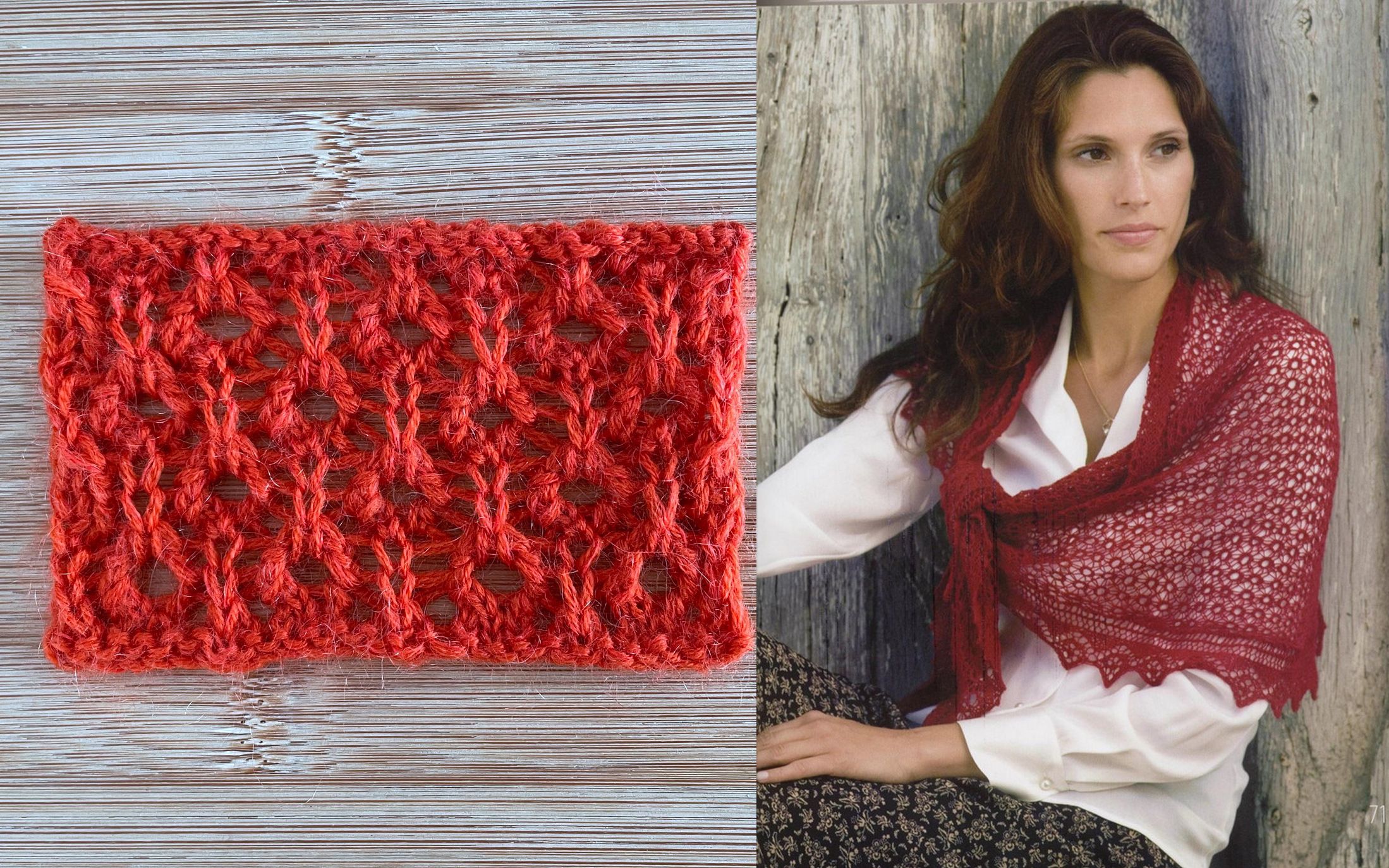 【轻描编织】棒针圈圈花样,适合粗针细线,细腻飘逸,织披肩很合适