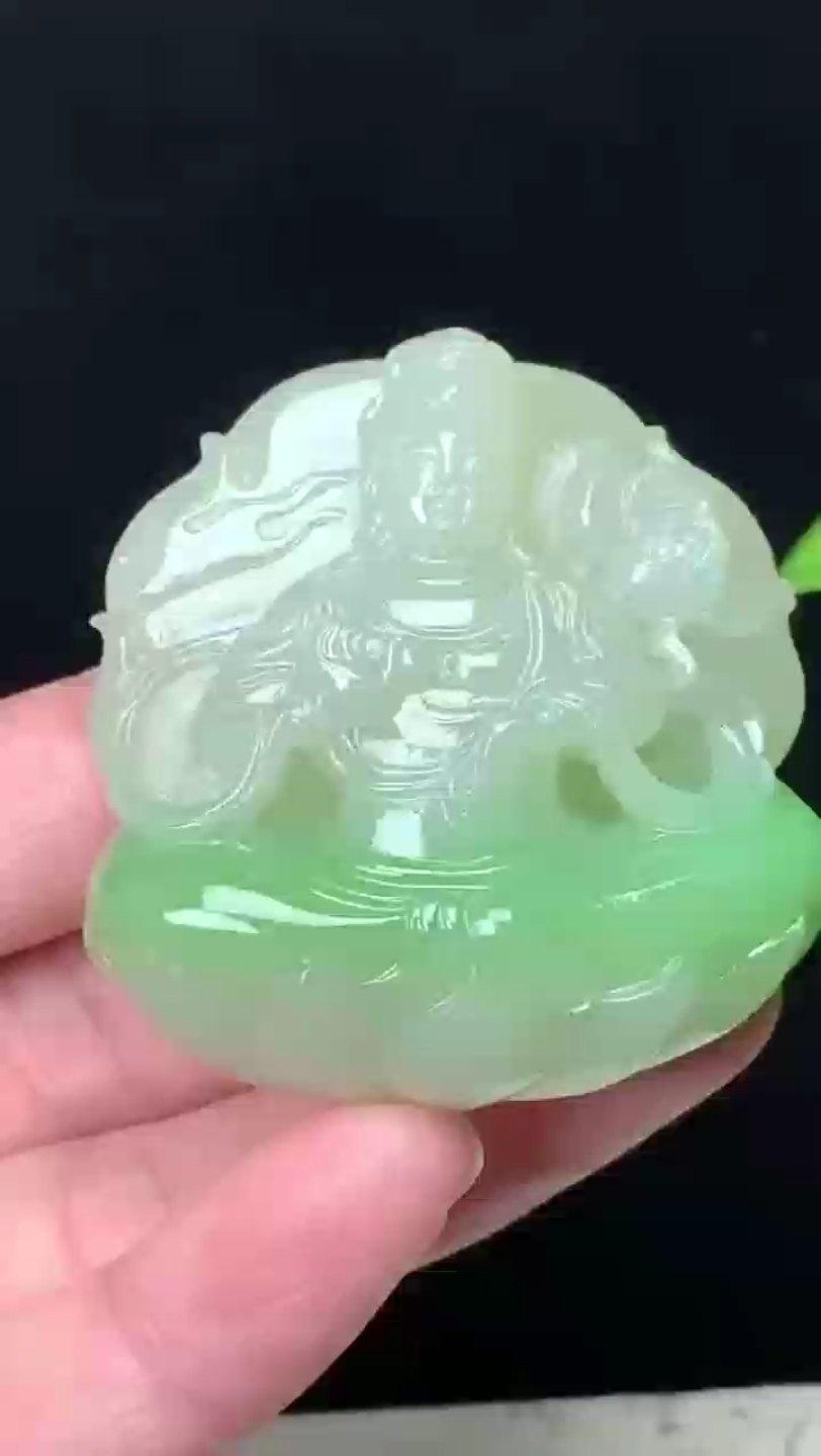 极品和田翠玉观音欣赏