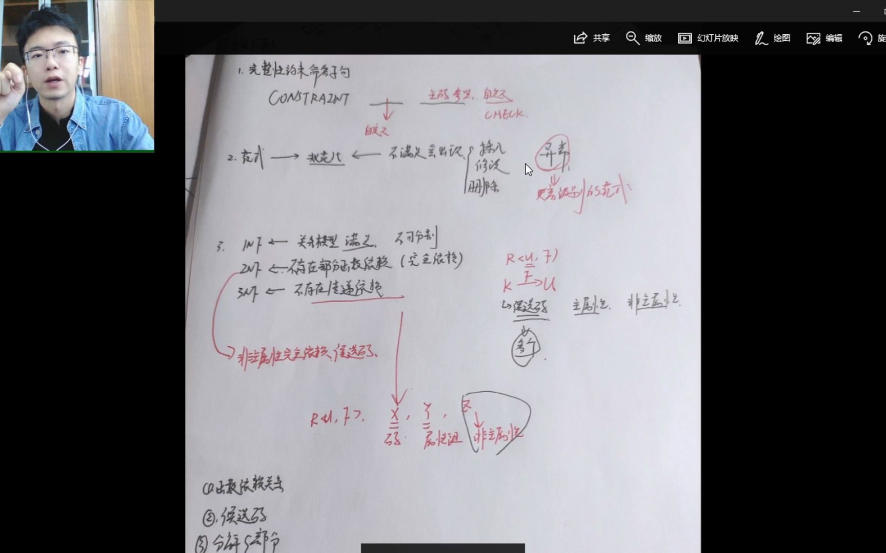 【龙王山小青椒】无PPT纯板书版网课 || 数据库6(范式)哔哩哔哩bilibili