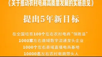 农村电商高质量发展迈入新阶段 助力乡村振兴与电商行业升级