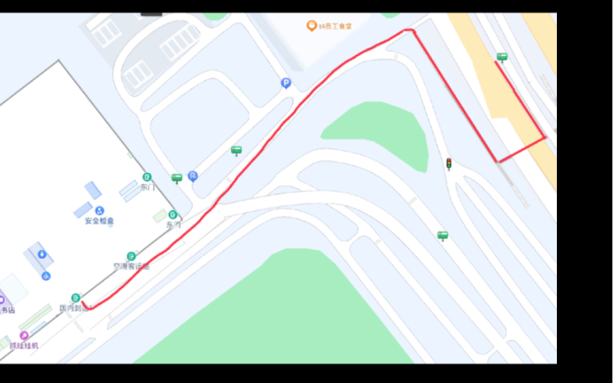 厦门高崎机场T4到达出口BRT T4候机楼步行pov哔哩哔哩bilibili