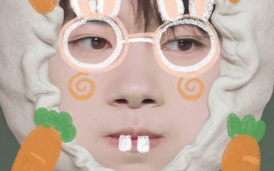 【易烊千玺】饭制版九宫格自拍,大佬不交作业只能千纸鹤自己动手了