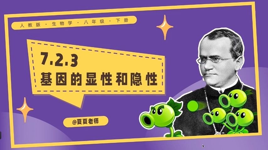 【初中生物】7.2.3 基因的显性和隐性哔哩哔哩bilibili