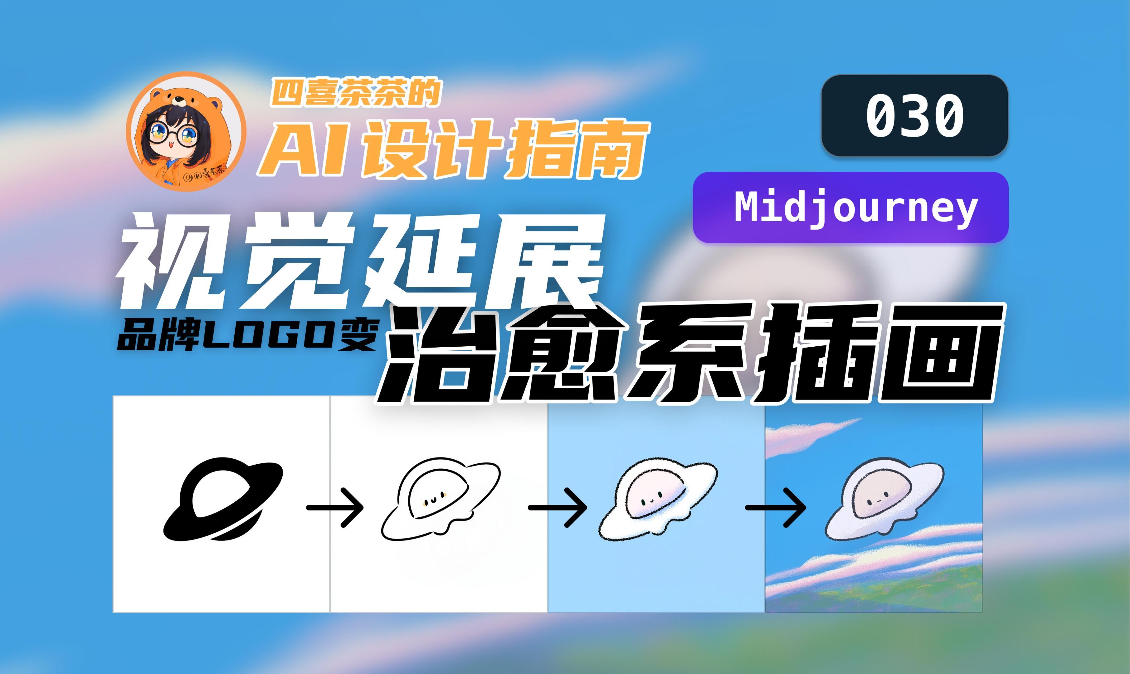 【AI 设计指南 | 030】LOGO变插画 | Midjourney 编辑功能、局部重绘 | 品牌视觉延展设计哔哩哔哩bilibili