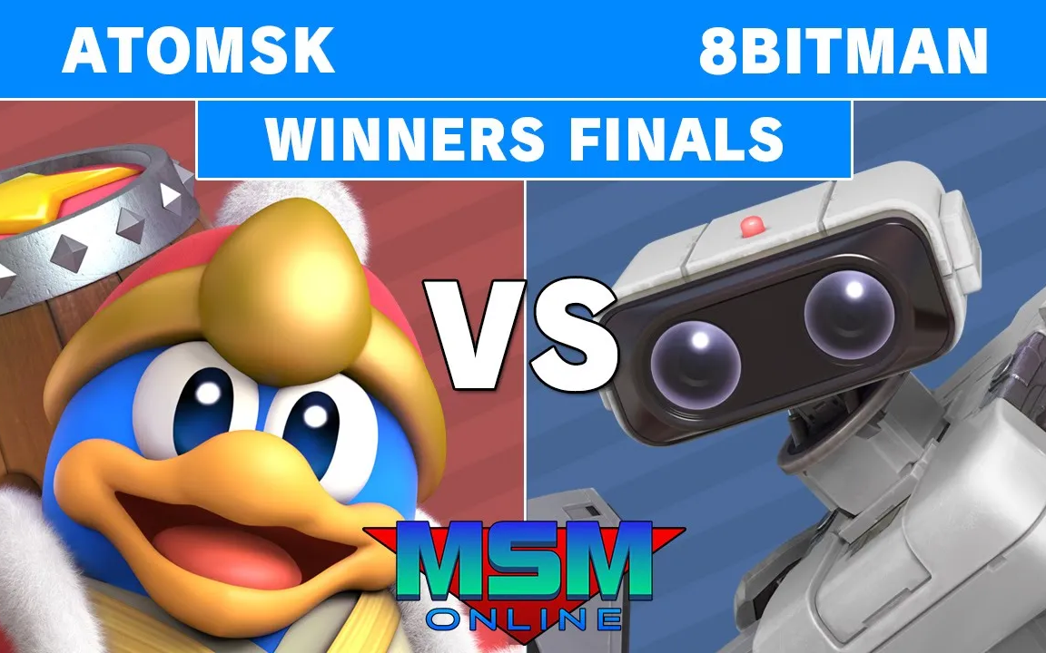 Atomsk (King Dedede) Vs. 8BitMan (ROB)  MSM Online 41哔哩哔哩bilibili任天堂明星大乱斗