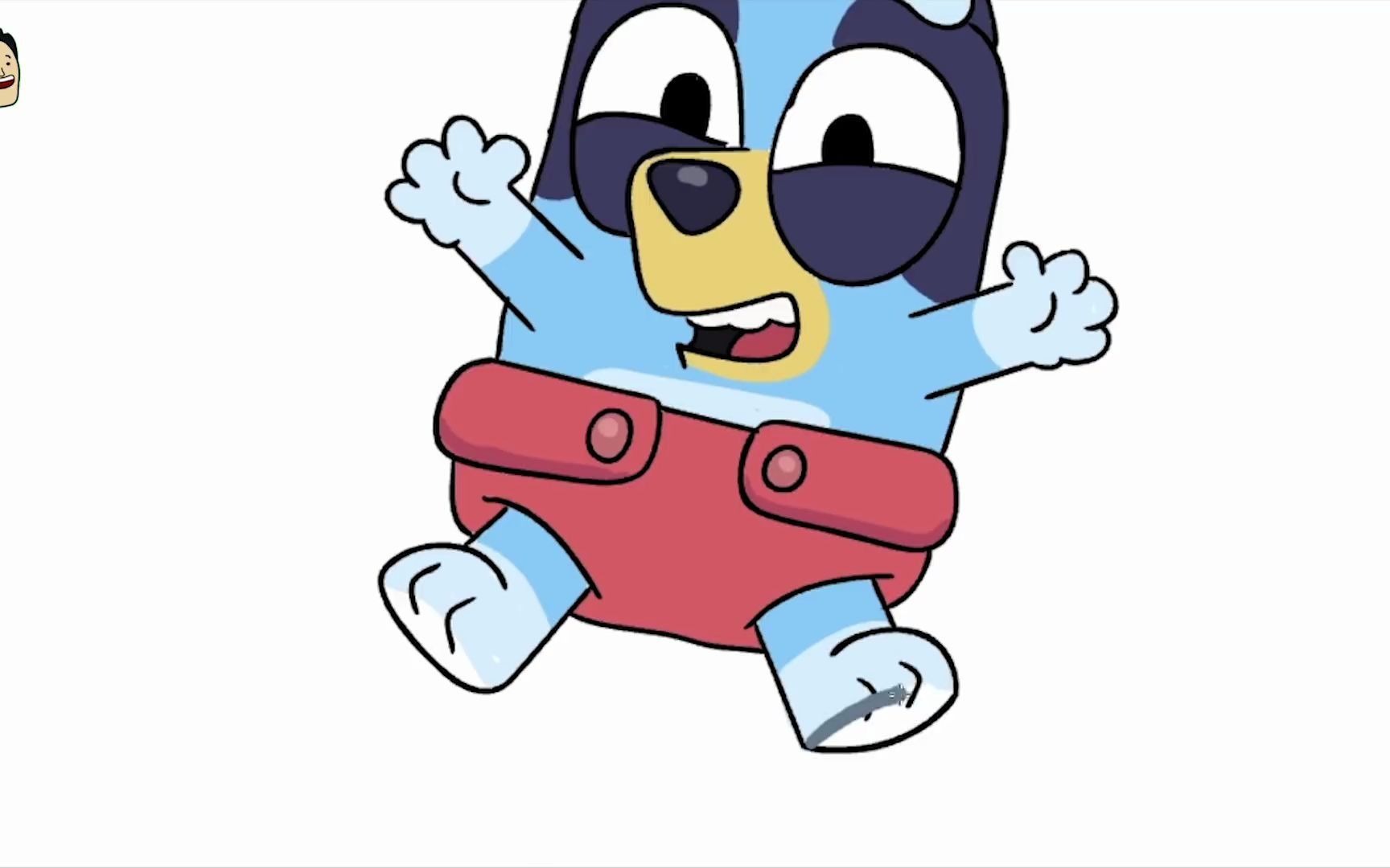 bluey是如此可爱,当她是一个baby(绘图)迪斯尼少年涂鸦