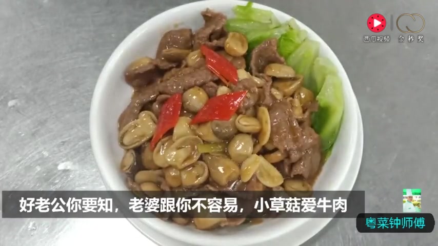 大厨教你做草菇烩牛肉哔哩哔哩bilibili