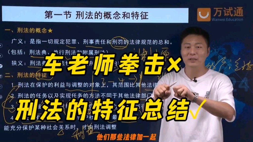 【刑法大咖車潤海】2024同等學力申碩/法學綜合/刑法的特徵(下)