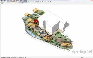 Download Video: sketchup大叔——1小时sketchup庭院景观快速建模，全程su基本功建模，玩的就是基础！